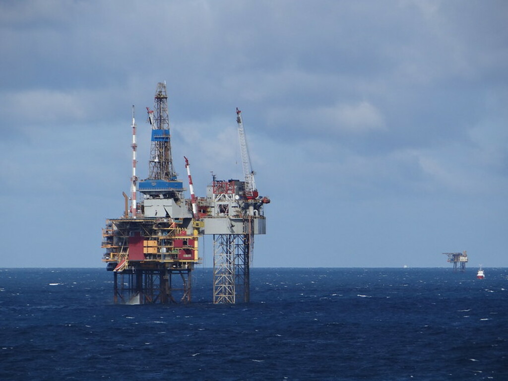 North Sea Oil Rig