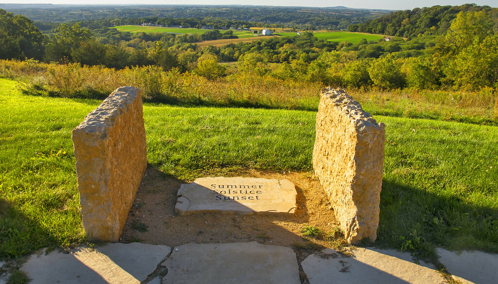 'Summer Solstice Sunset' -- View from Horseshoe Mound Preserve Galena (IL) September 2015