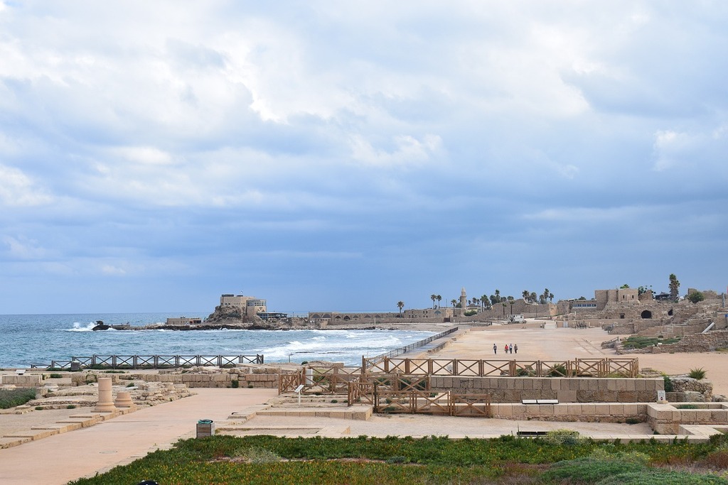 Caesarea, Israel Aqueduct Beach