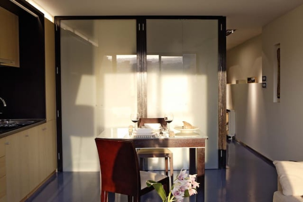 apartment with contemporary design in city center