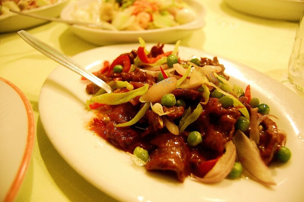 Indonesian Beef dish from Casa Blanca Restaurant