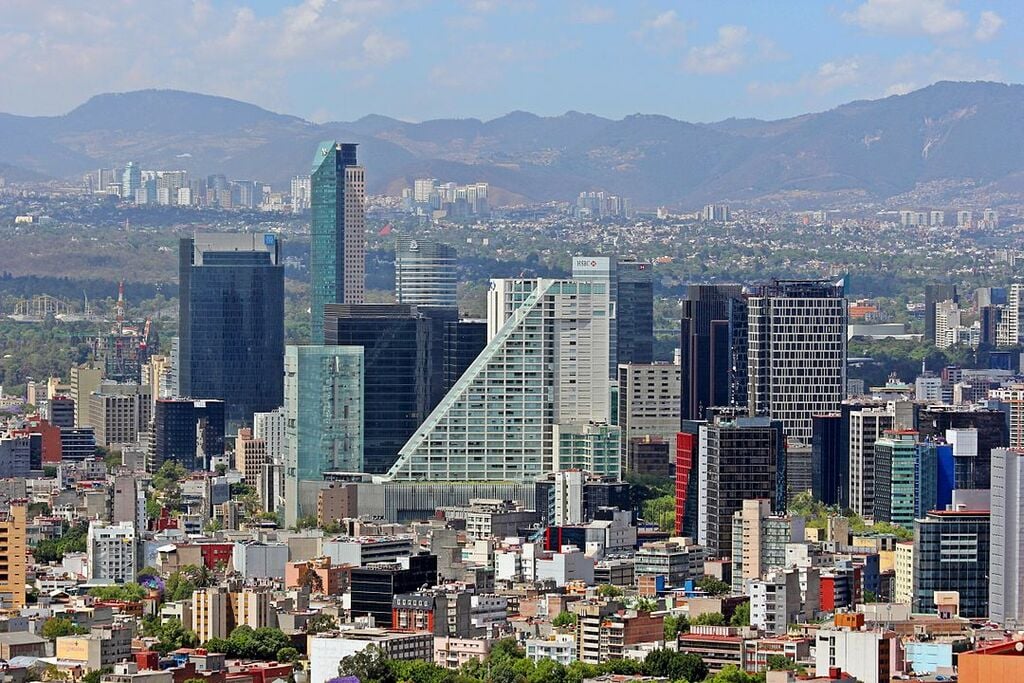 Ciudad.de.Mexico.City.Distrito.Federal.DF.Paseo.Reforma.Skyline