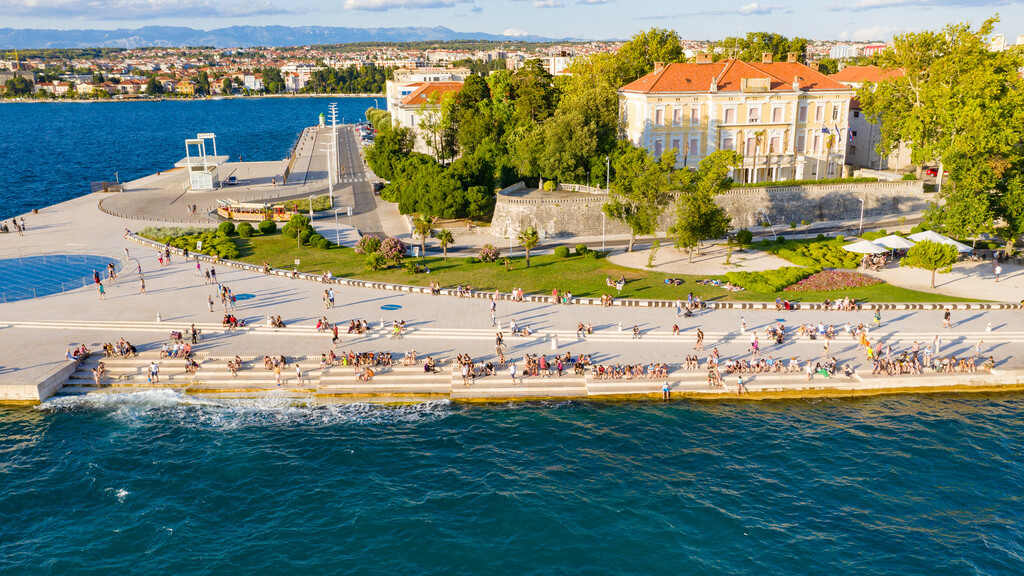 The Sea Organ on the waterfront of Zadar, Croatia