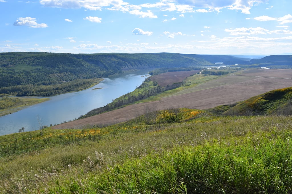 Peace River Valley Site C Flooding Area