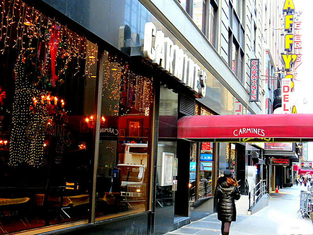 Carmine's restaurant, 200 West 44th Street, New York City.