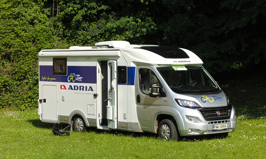 Adria Mobil motorhome (2021 Tour of Slovenia)