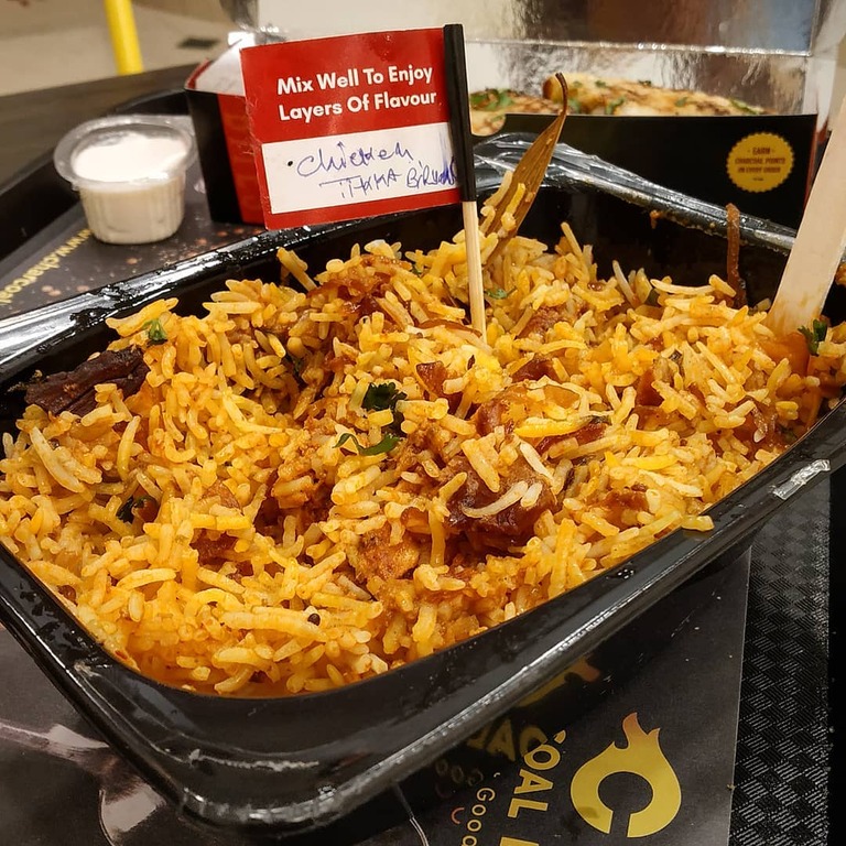 best biryani in indore | charcoal eats