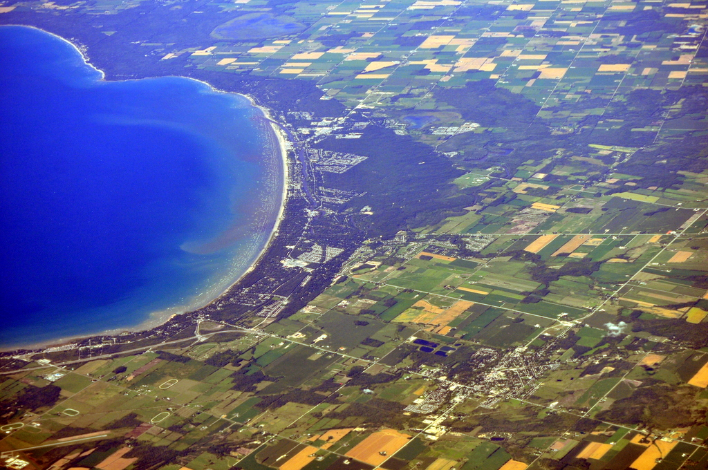 Aerial view of Wasaga Beach