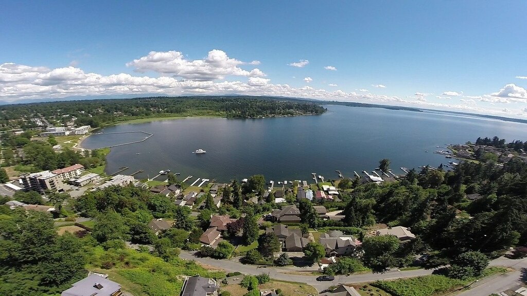 Kirkland wa drone view