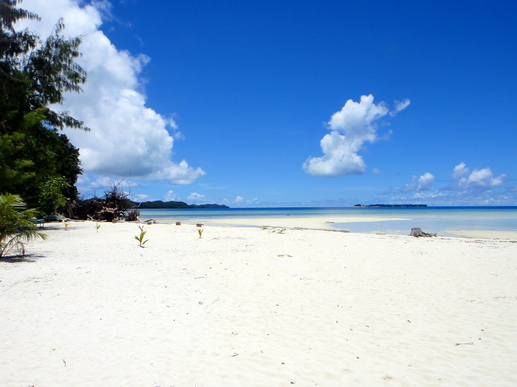 Palau island beach