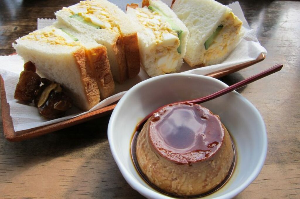 地獄蒸しプリン＆地獄蒸したまごサンドイッチ