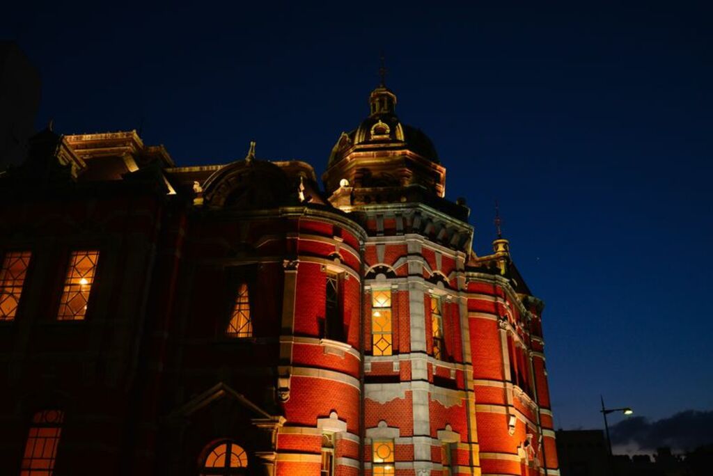 Admire the historic architecture of the Fukuoka Red Brick Culture Museum