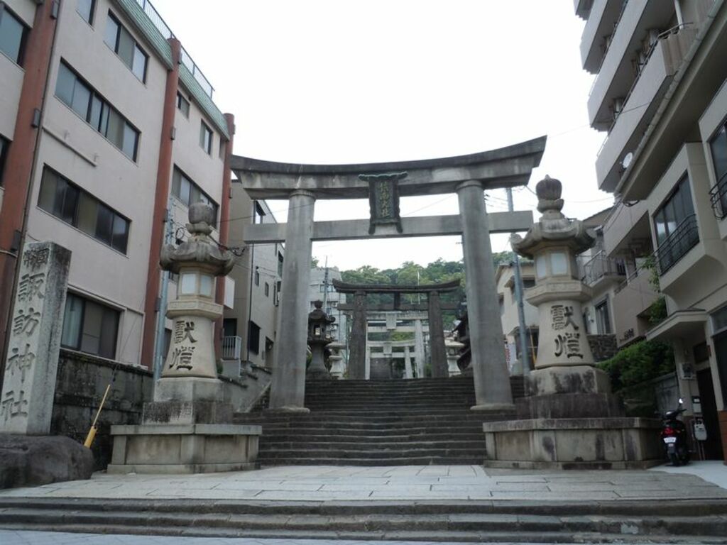 Climb the monumental 277-step staircase to Suwa Shrine
