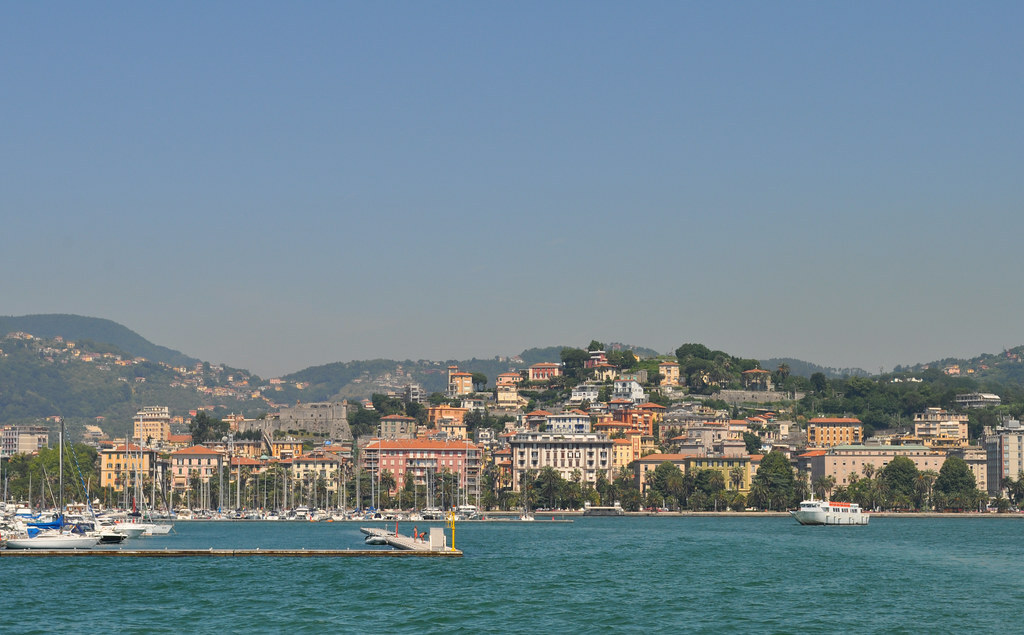 Italy - La Spezia - view from boat