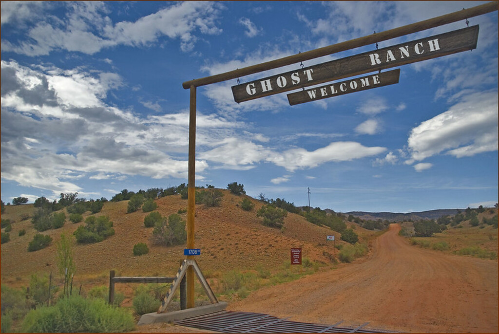 Entrance to Ghost Ranch Off Highway 84 (NM) 2013