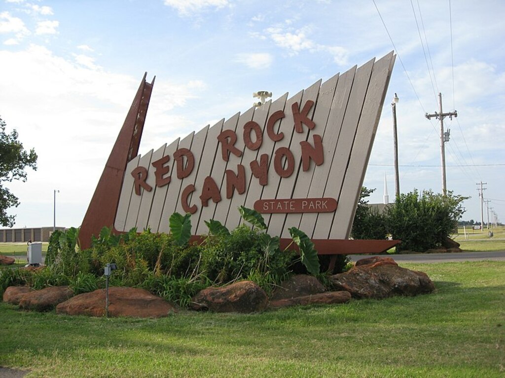 Red Rock Canyon SP sign