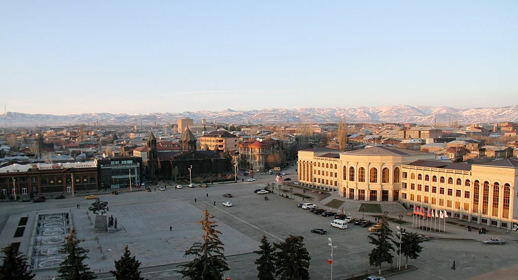 Gyumri general view from the central square