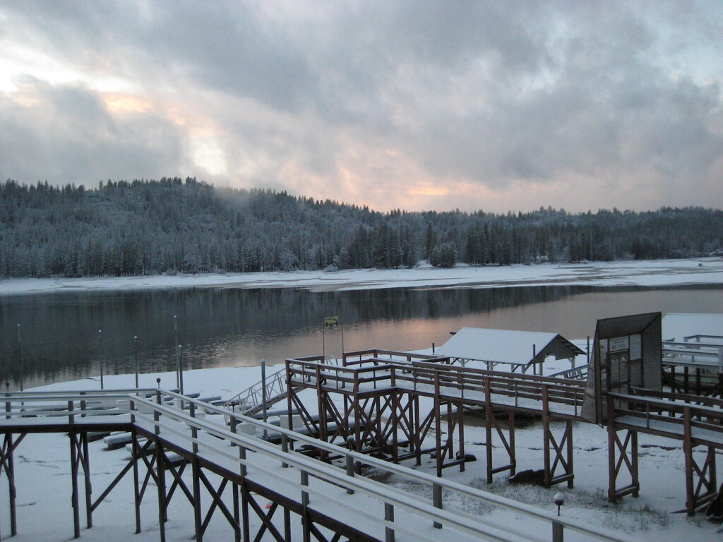 Bass Lake, California on Christmas Day 2008
