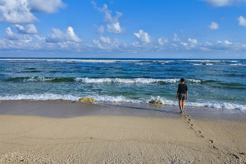 Lonely Beach at Melasti