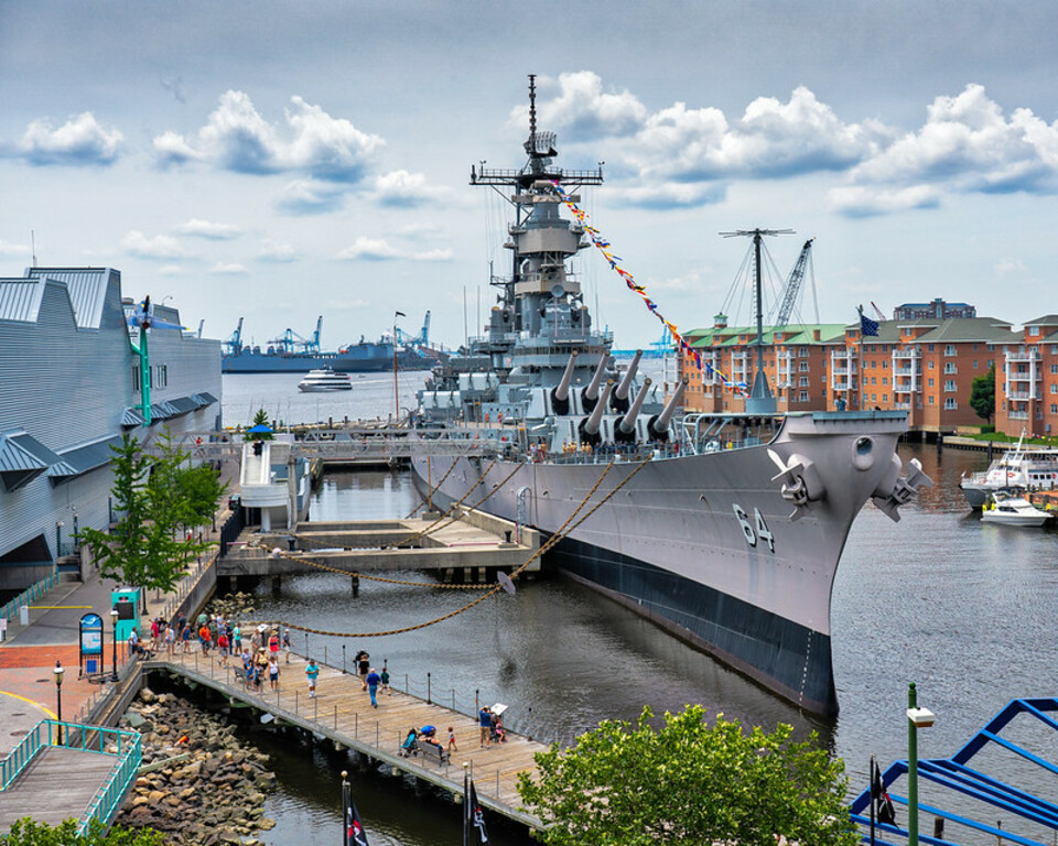 BB-64 USS Wisconsin in Norfolk