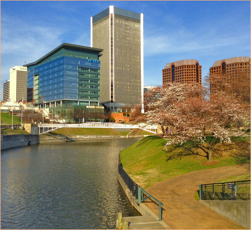 View of Downtown Richmond (VA) from Brown's Island April 2015
