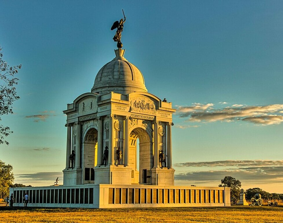 Pennsylvania at Gettysburg at Sunset