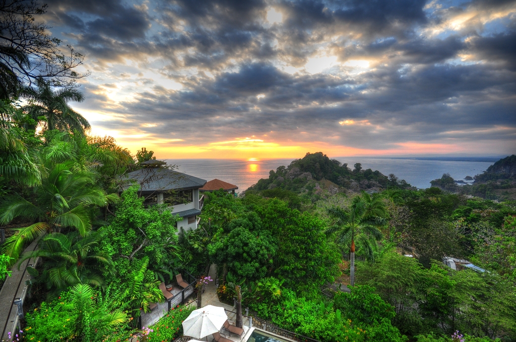 Sunset over Quepos