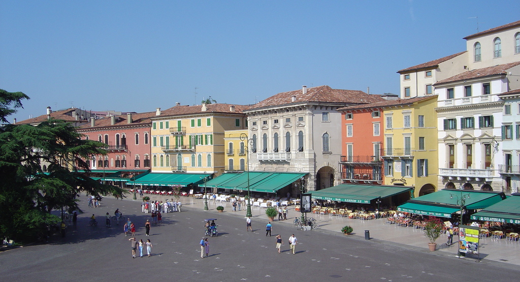 Verona Italy Piazza Bra from arena DSC08039