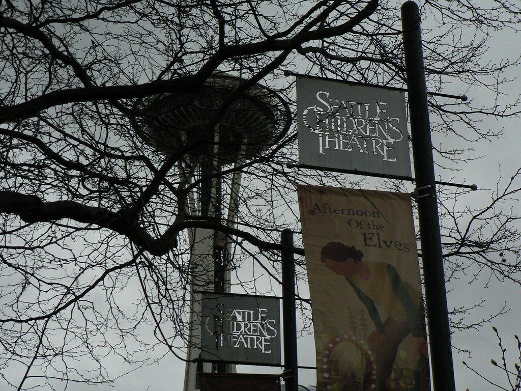 Space Needle at the Children's Theater, Seattle Center