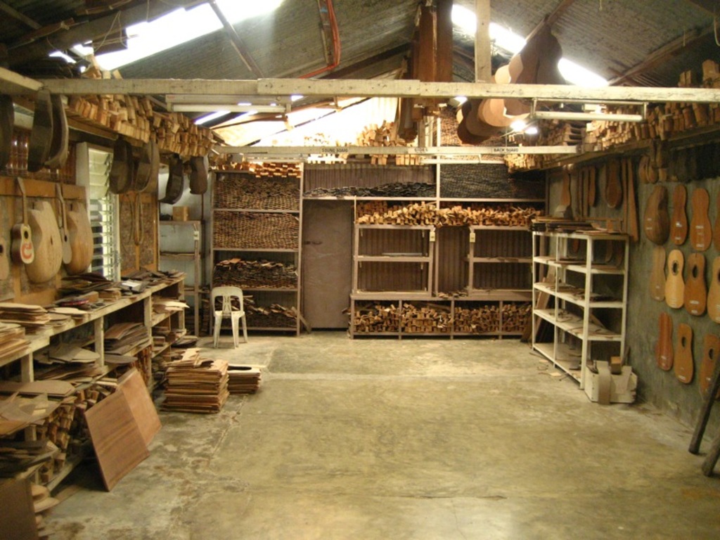 Guitar workshop, Alegre Guitar Factory, Cebu