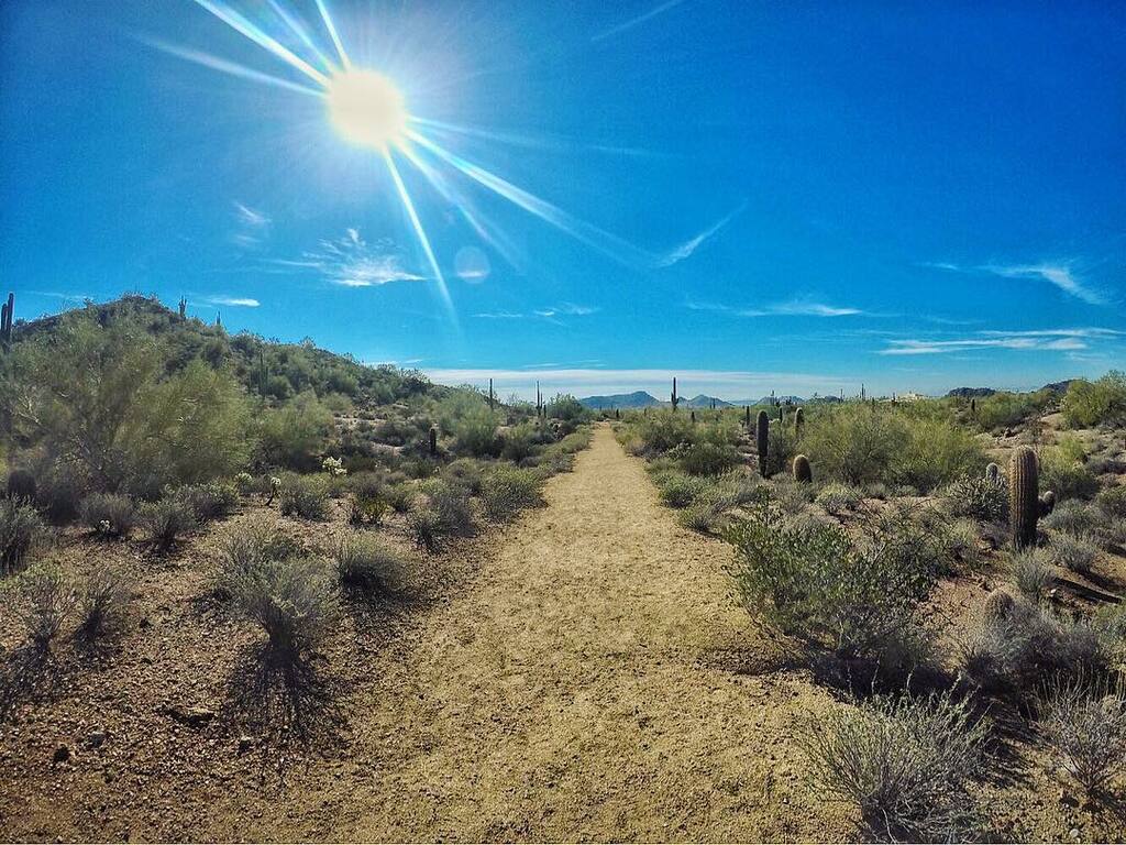 things to do in mesa arizona | go hiking with friends along the wind cave trail