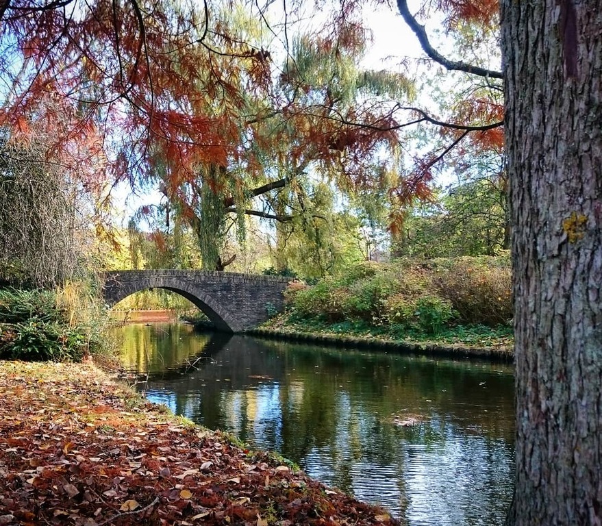travel the hiking and cycling trails of wilhelminapark