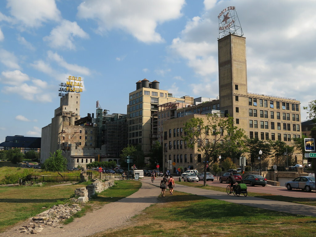 Mill City Museum from Mill Ruins Park, Minneapolis, Minnesota