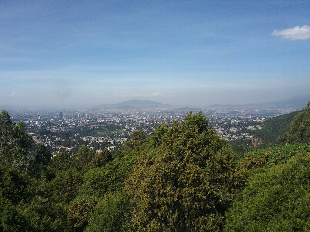 Addis Abeba from mount Entoto