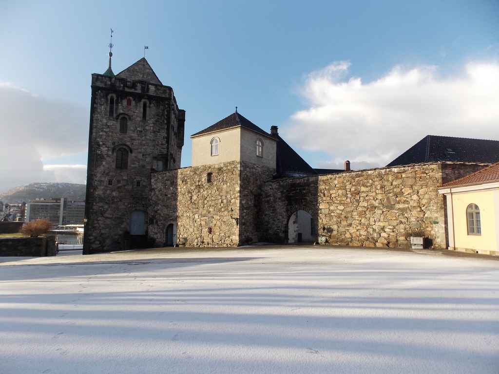 The archway entrance to the Bergenhus Fort 