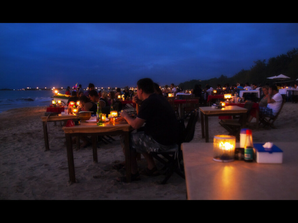 Sunset Dinner at Jimbaran Beach, Bali