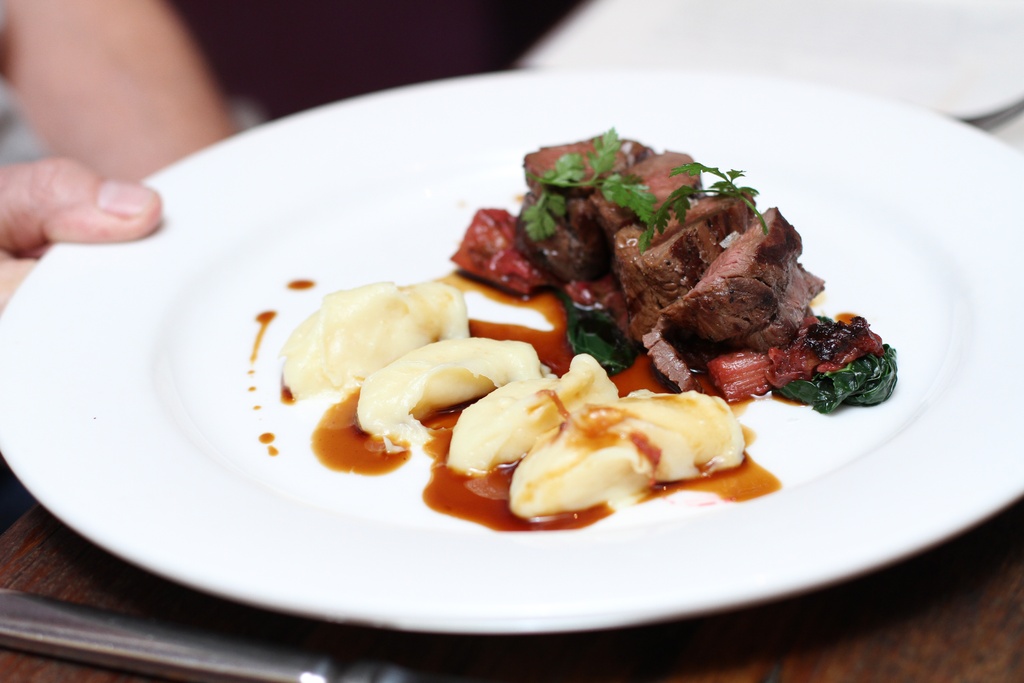 Kangaroo at Grazing restaurant, Gundaroo