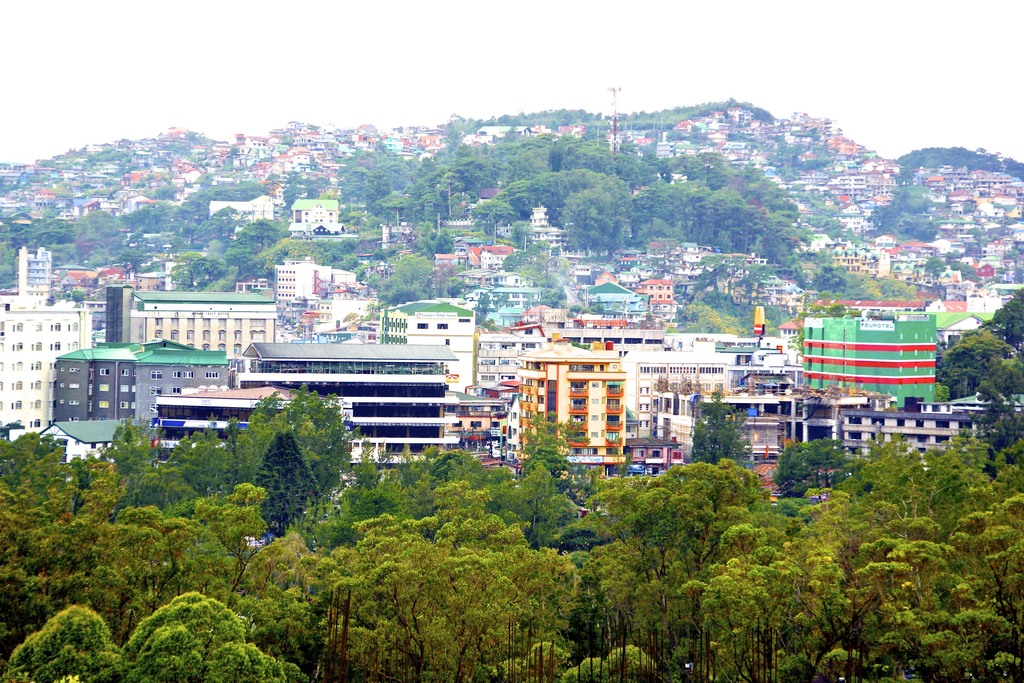 Landscape view of Baguio City, Philippines