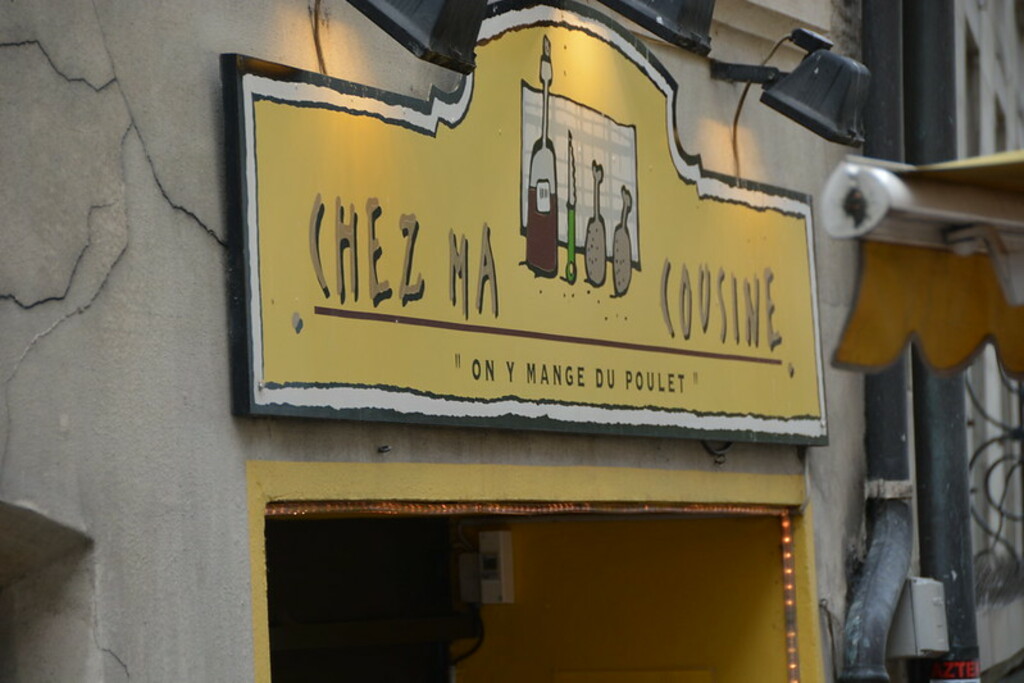 Chez Ma Cousine, Place du Bourg-de-Four, Geneva, Switzerland, 21 July 2017, Rainard