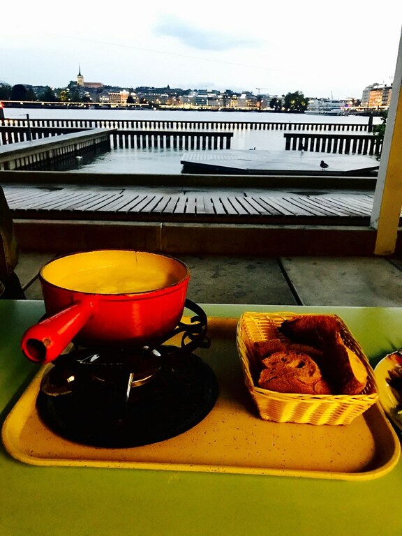 Eating Swiss Fondue in Switzerland. Can I get an Amen! (PS...it was better than you can imagine)