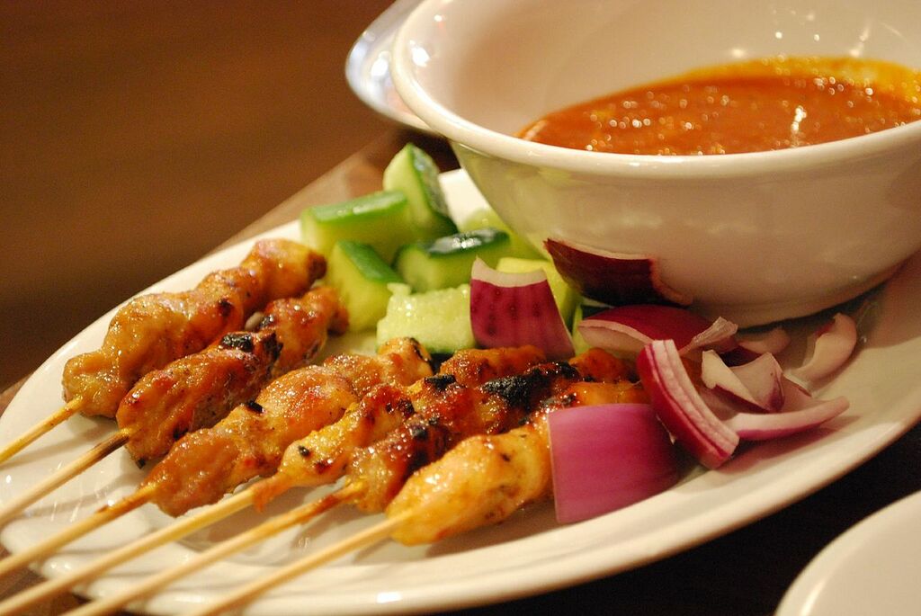 Chicken satay 86