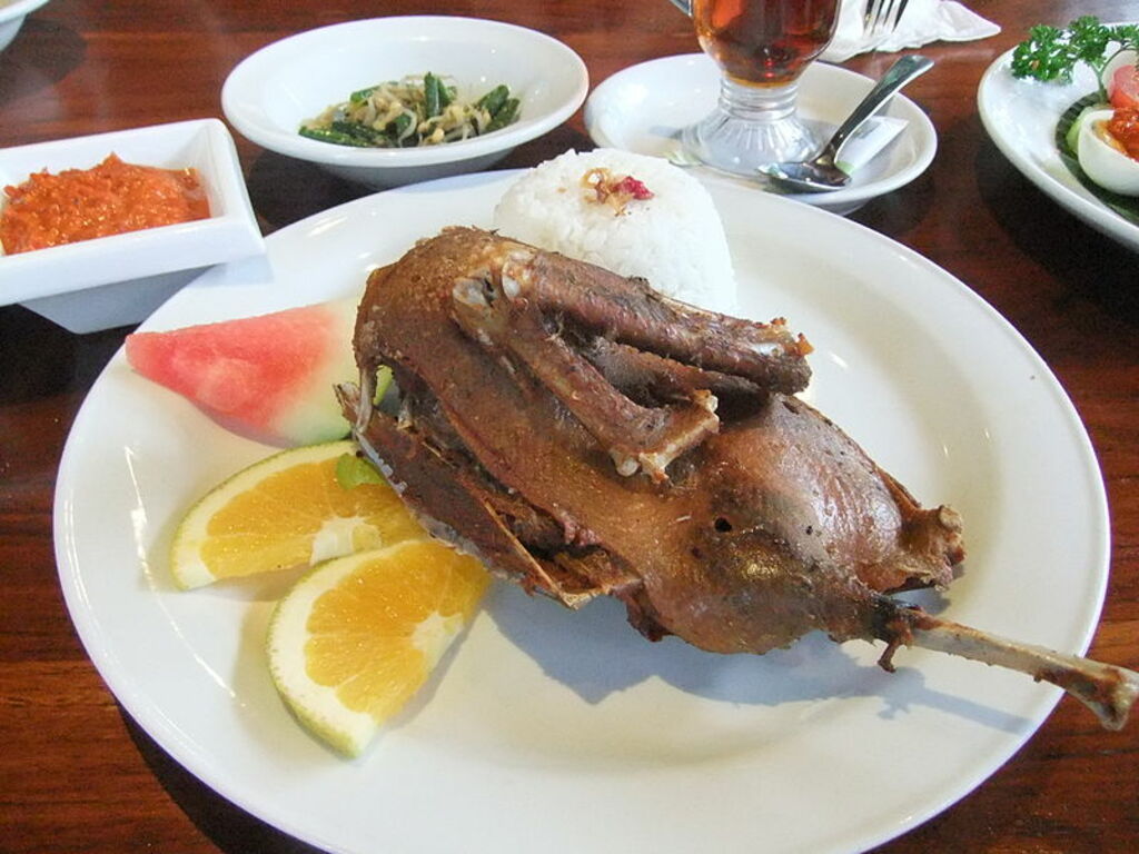 Nasi bebek goreng Ubud Bali