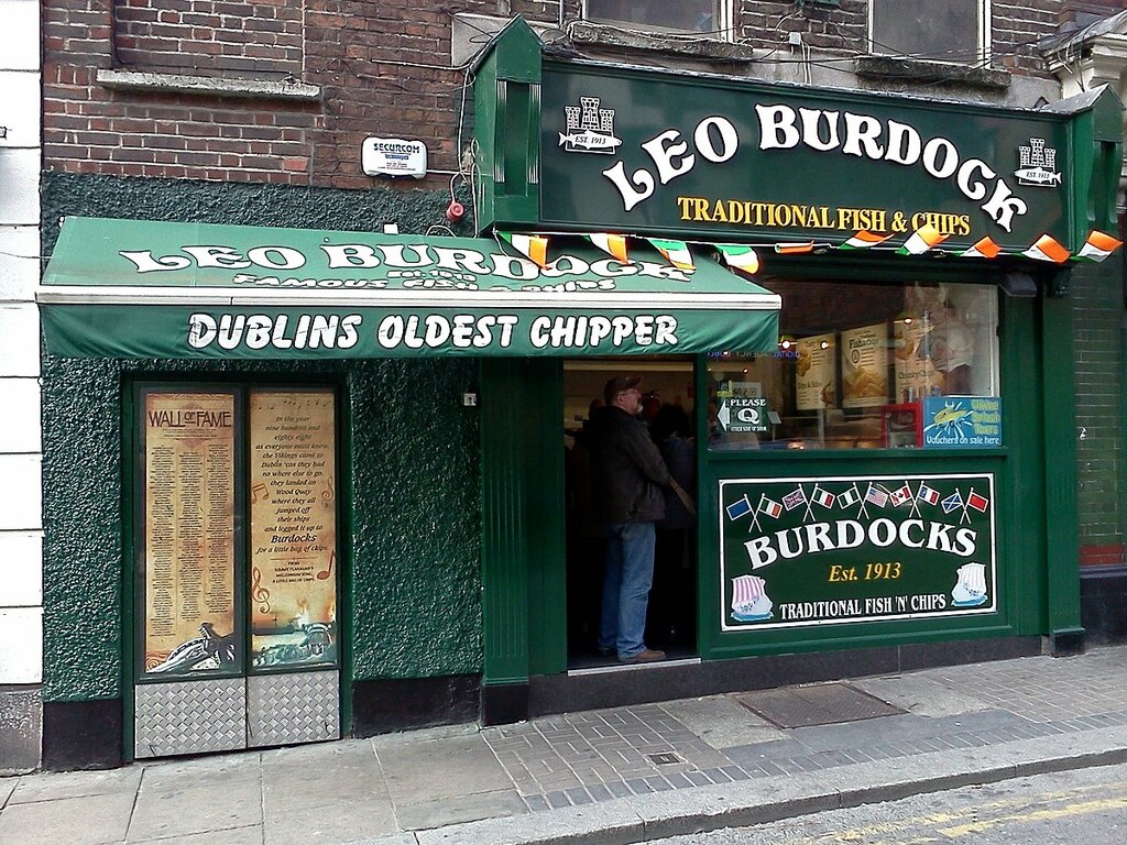 Leo Burdock - an institution in Dublin! (oldest fish and chip shop)