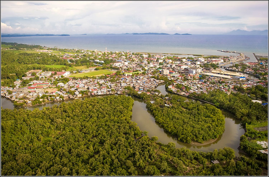 Calbayog from above