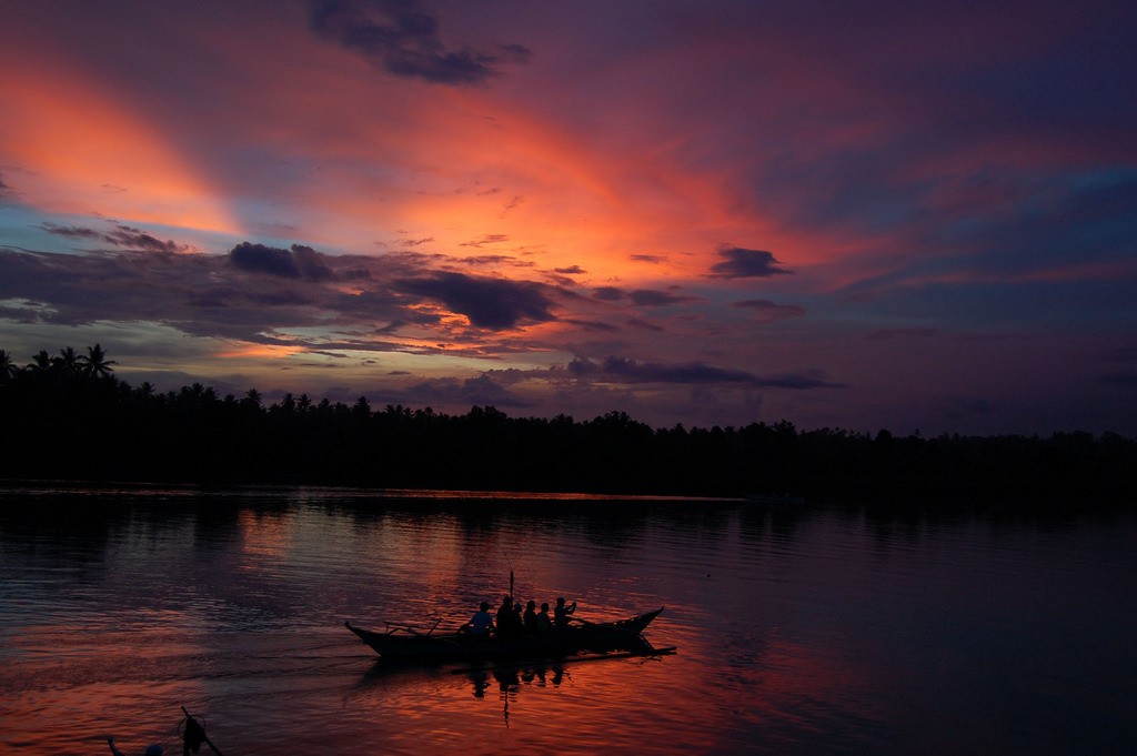 Sunset At Donsol River