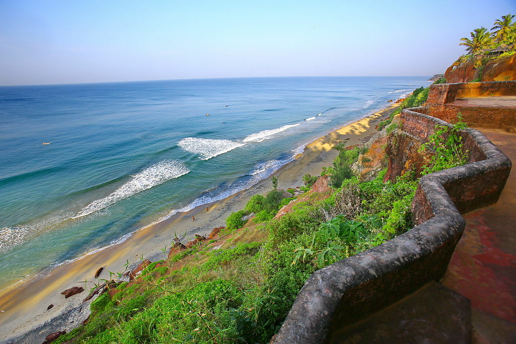Varkala beach - cliff view