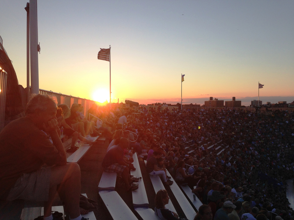Forest Hills Stadium sunset 1
