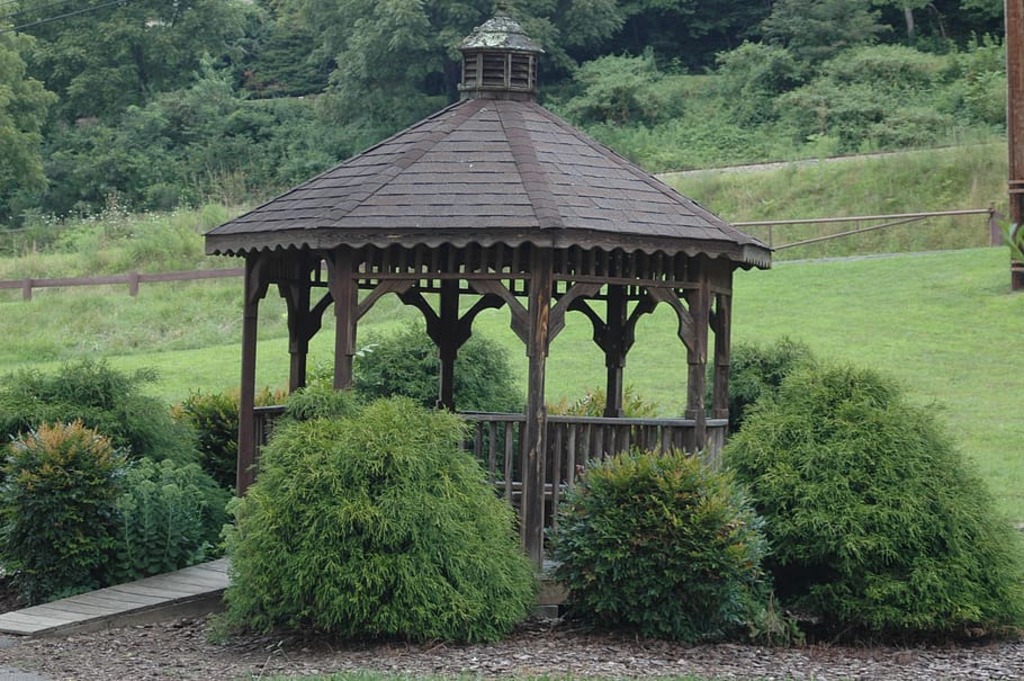 Park with gazebo
