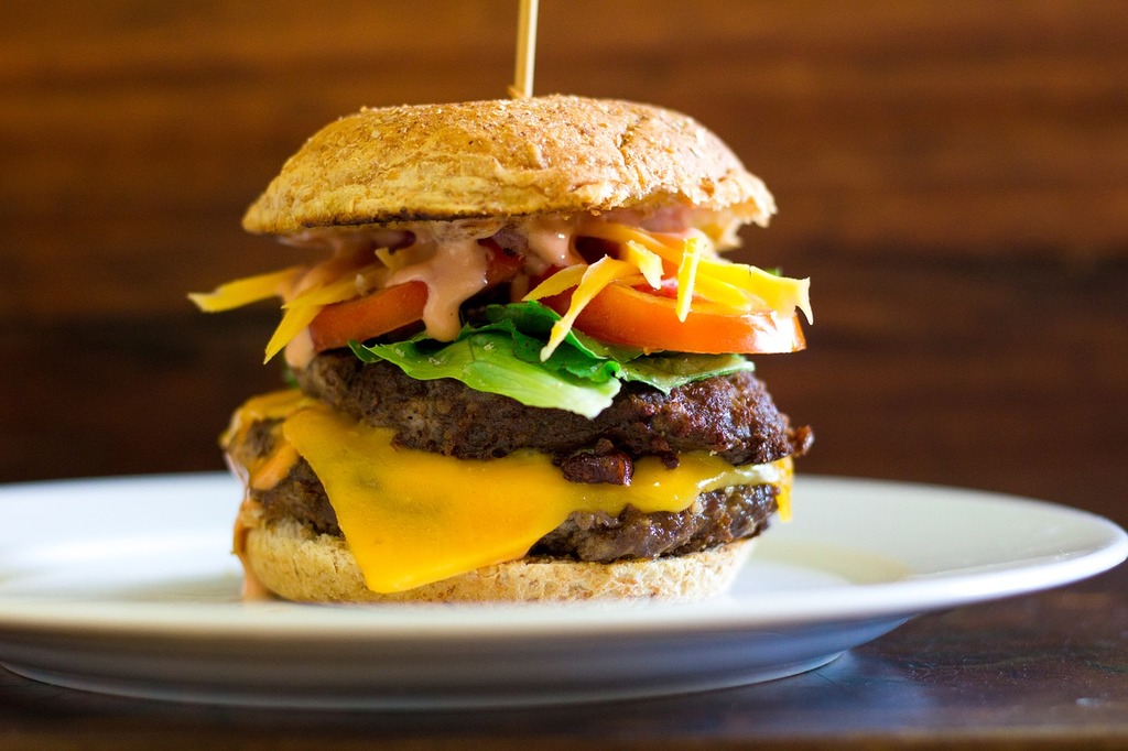 Burger Food Plate