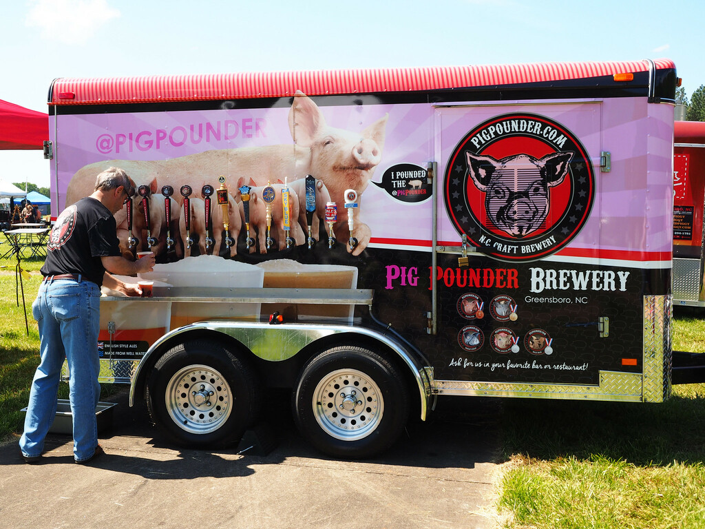 Day 122 - Pig Pounder Brewery trailer, Greensboro, North Carolina